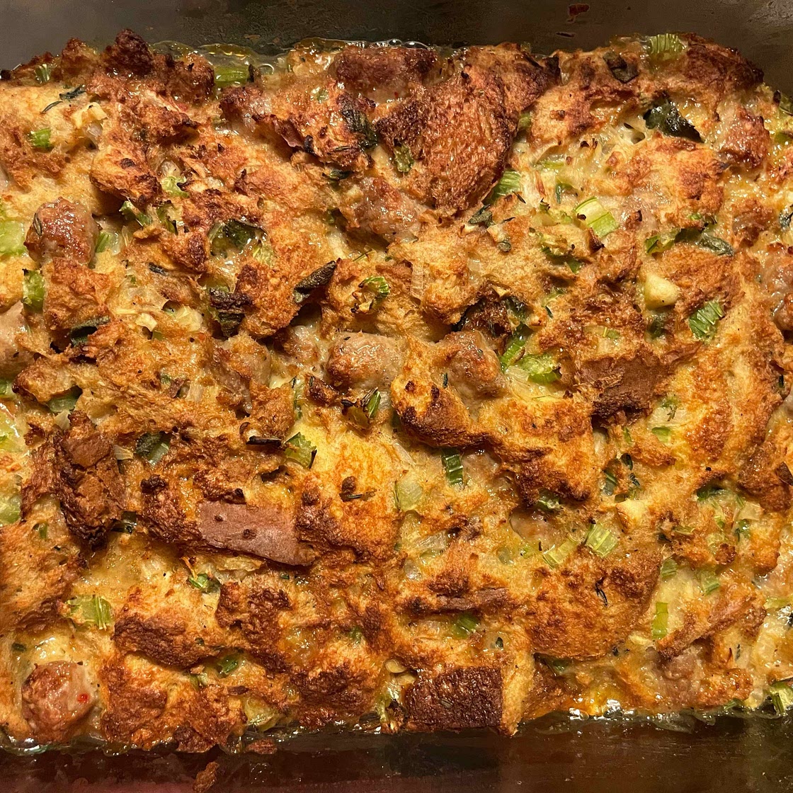 Air Fryer Sausage Stuffing