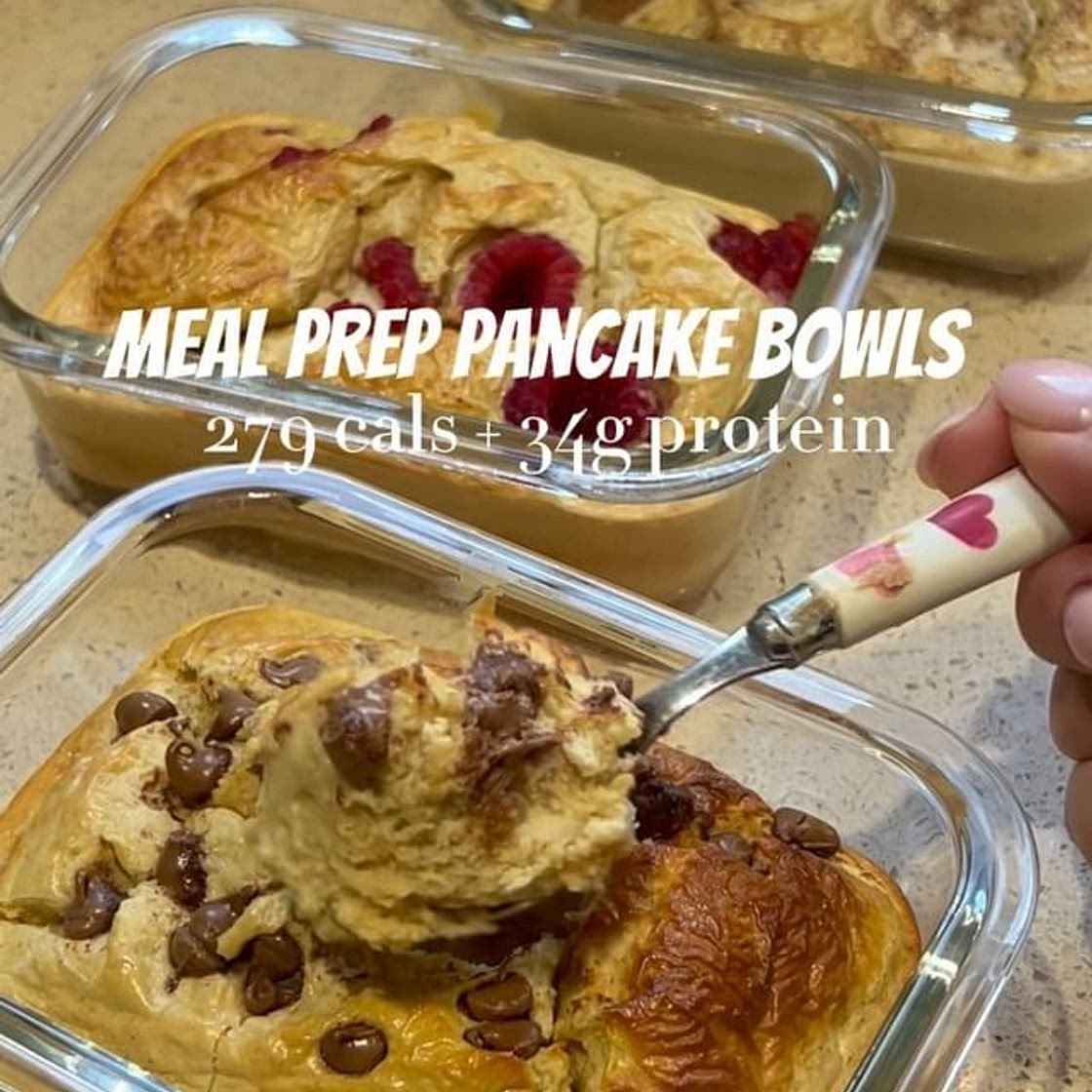 pancake bowls🥞🍫🍓🍌