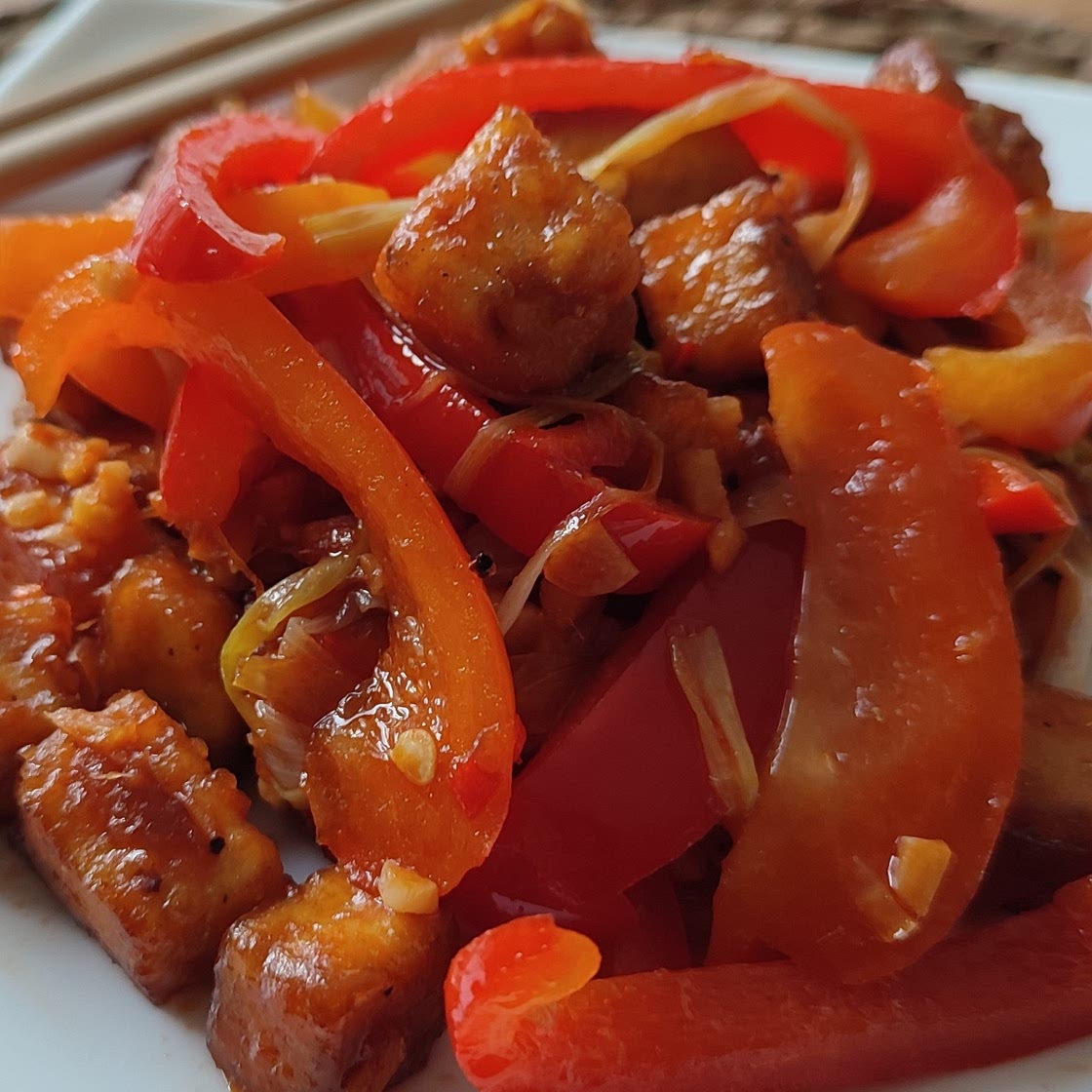 Asian Fried Tofu (Vegan)