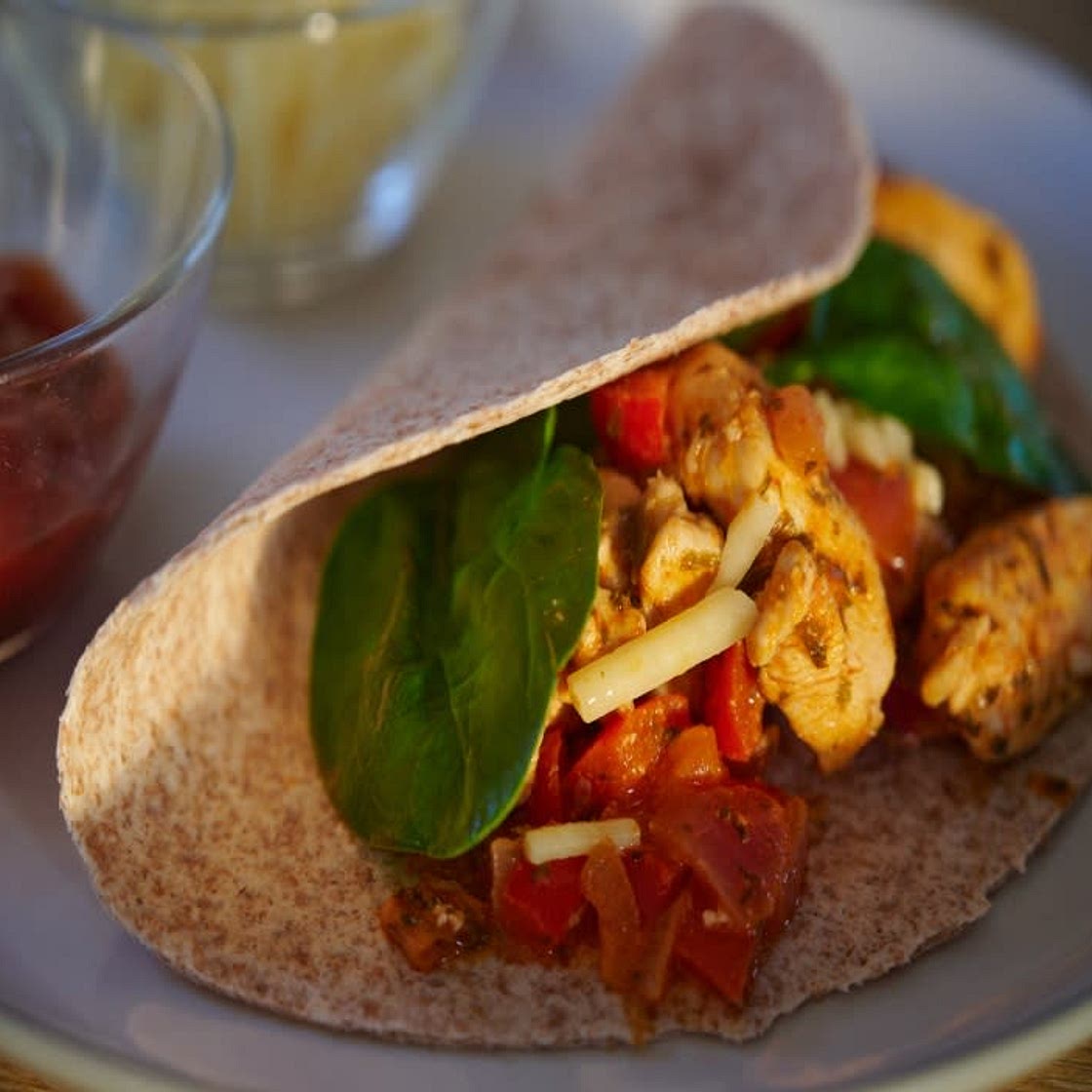 Chicken Fajitas & Wholemeal Tortilla Wraps