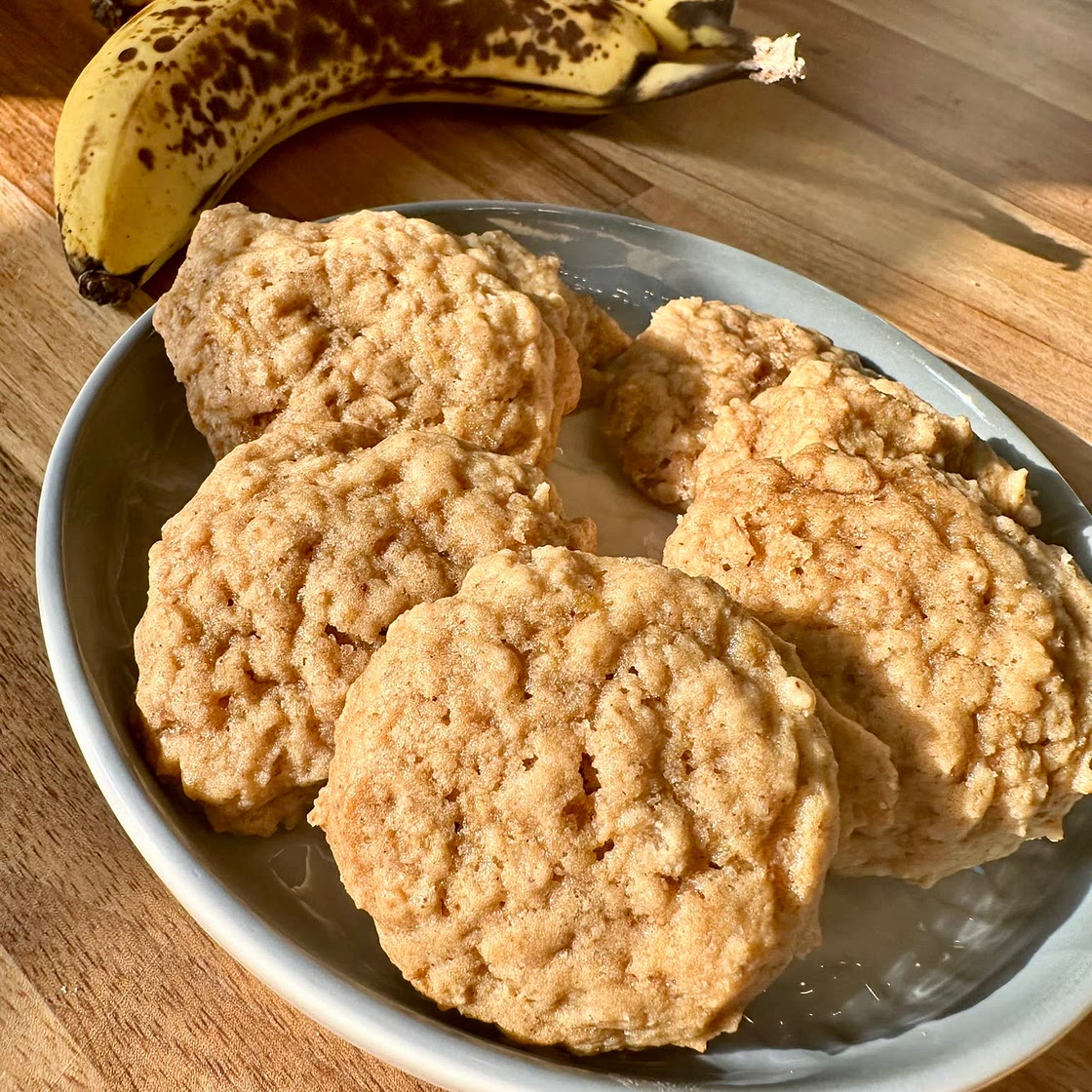 Brown Butter Banana Oatmeal Cookies
