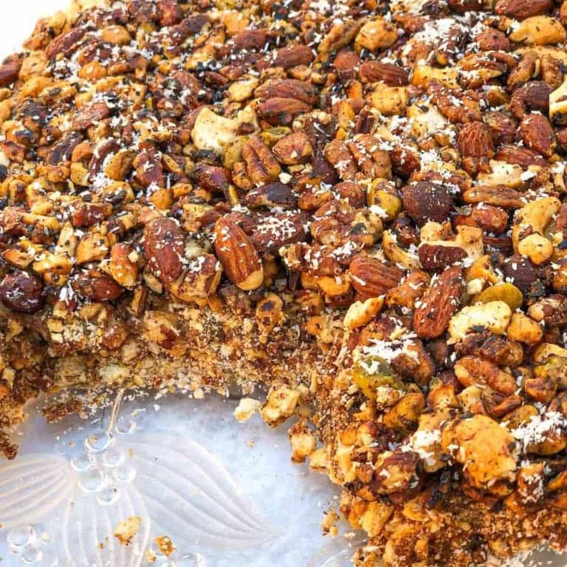 Homemade Date Biscuit Nut Bars