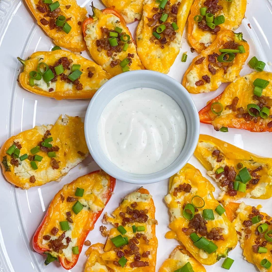Boursin Cheese Pepper Poppers