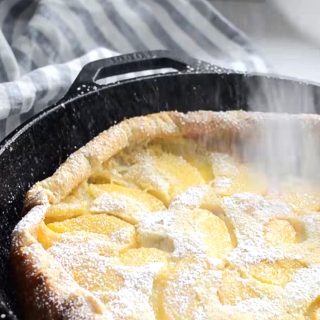 Peach Dutch Baby
