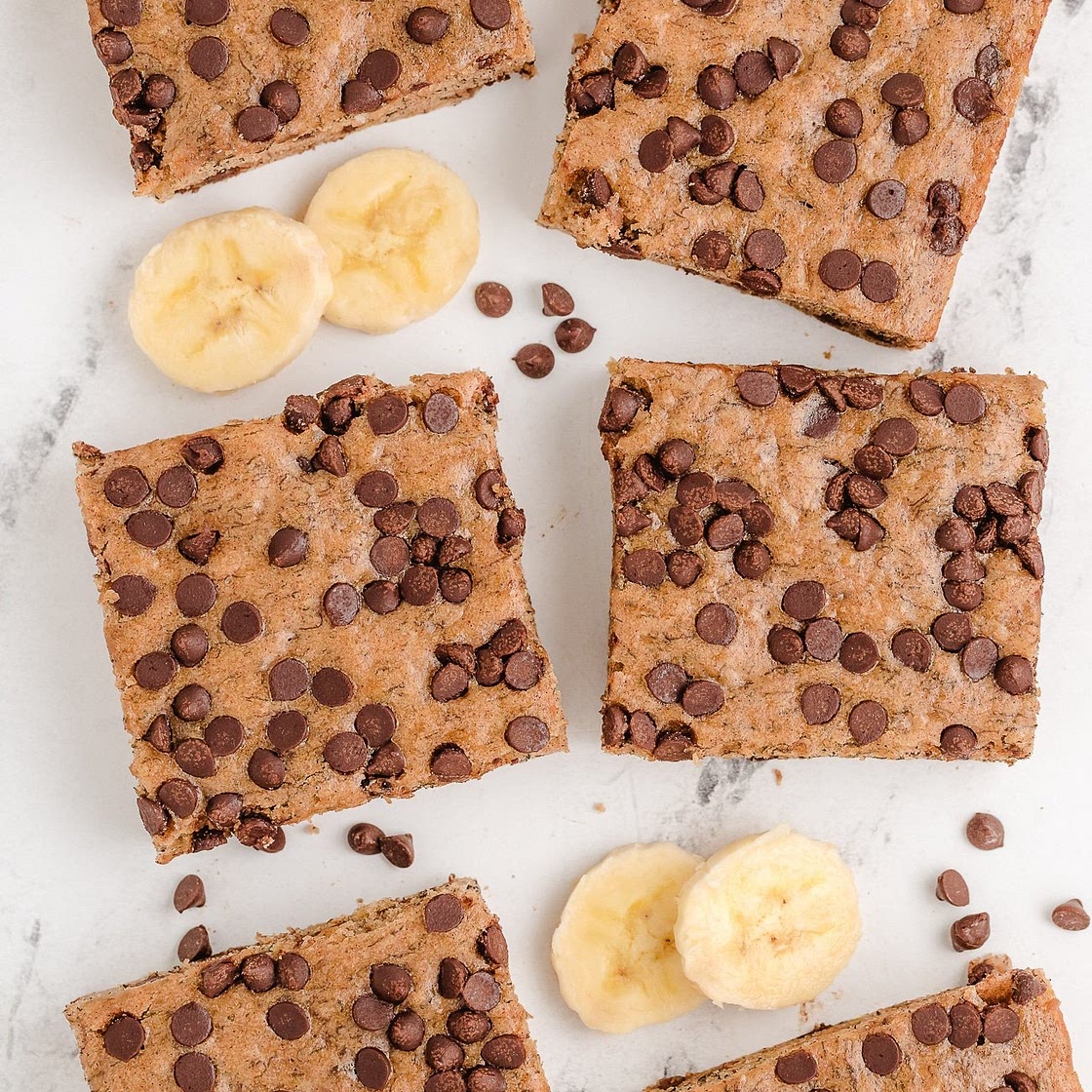 CHOCOLATE CHIP BANANA BARS