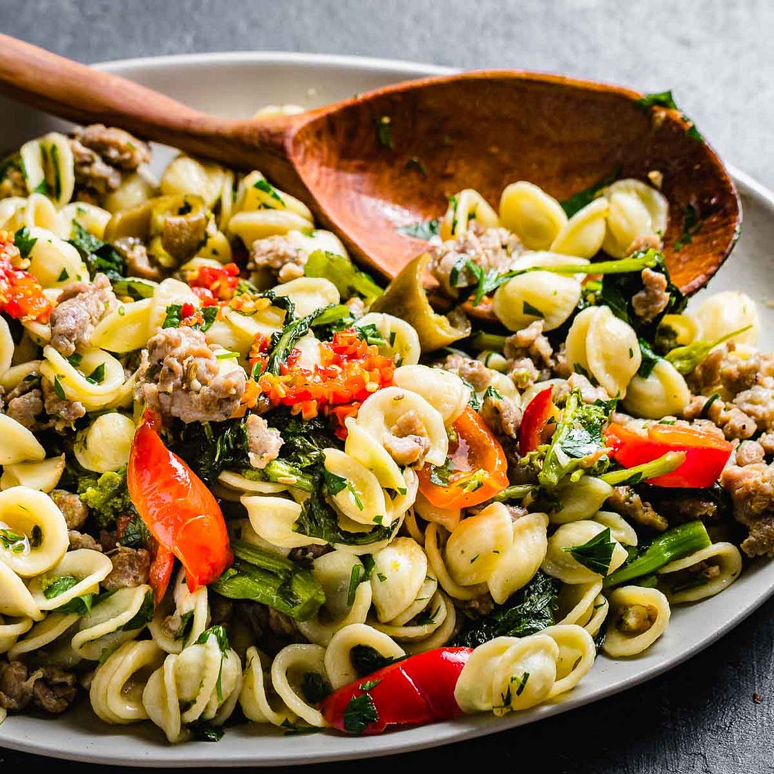 Orecchiette with Sausage and Broccoli Rabe