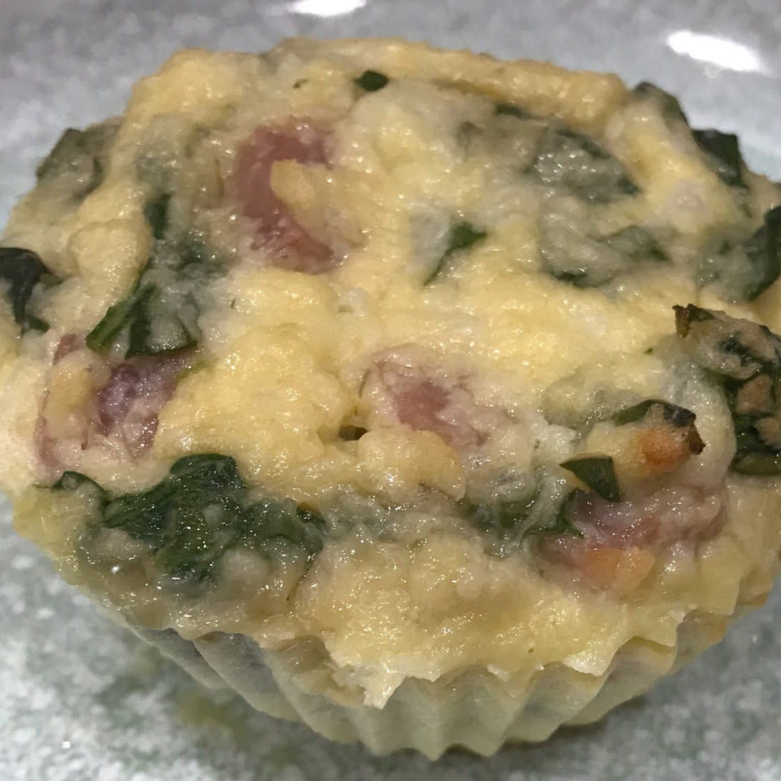 GF Ham Spinach Mini Quiche