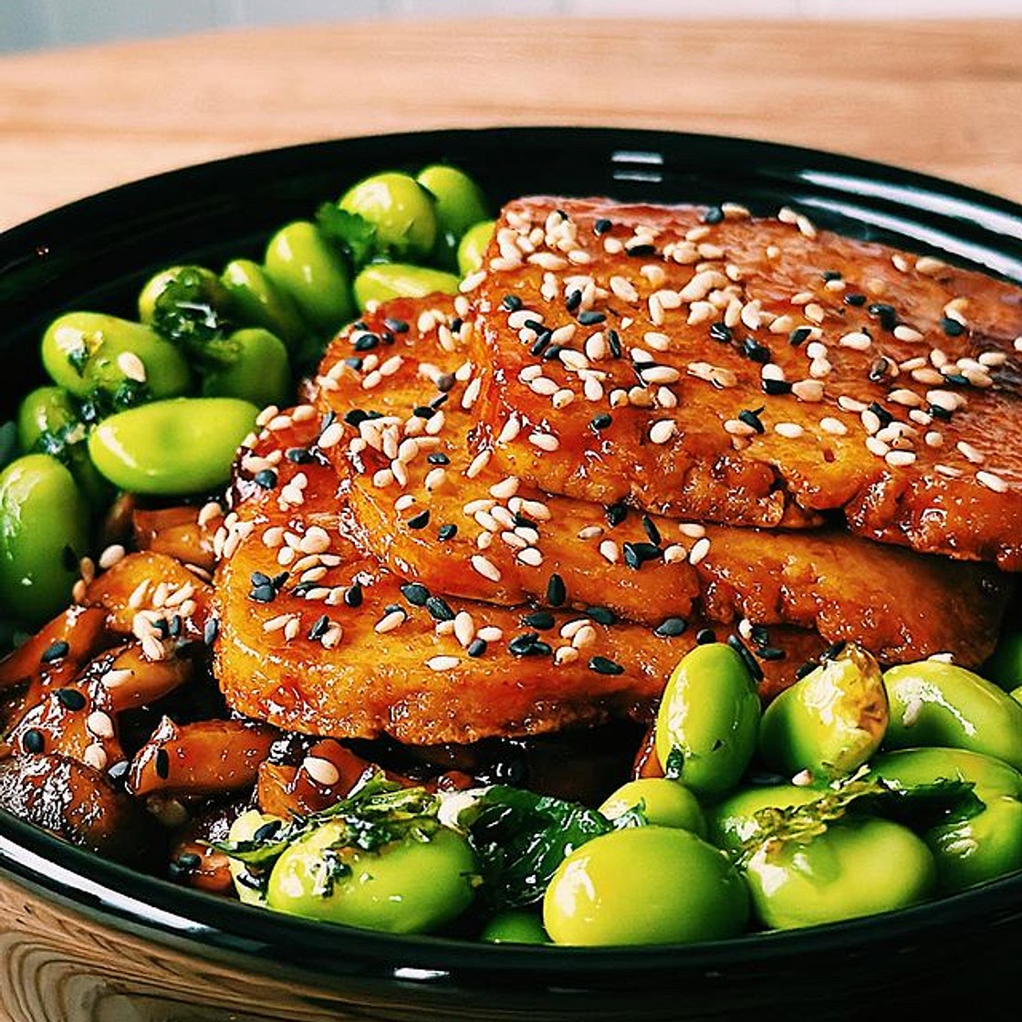Teriyaki Tofu Teppanyaki Bowl