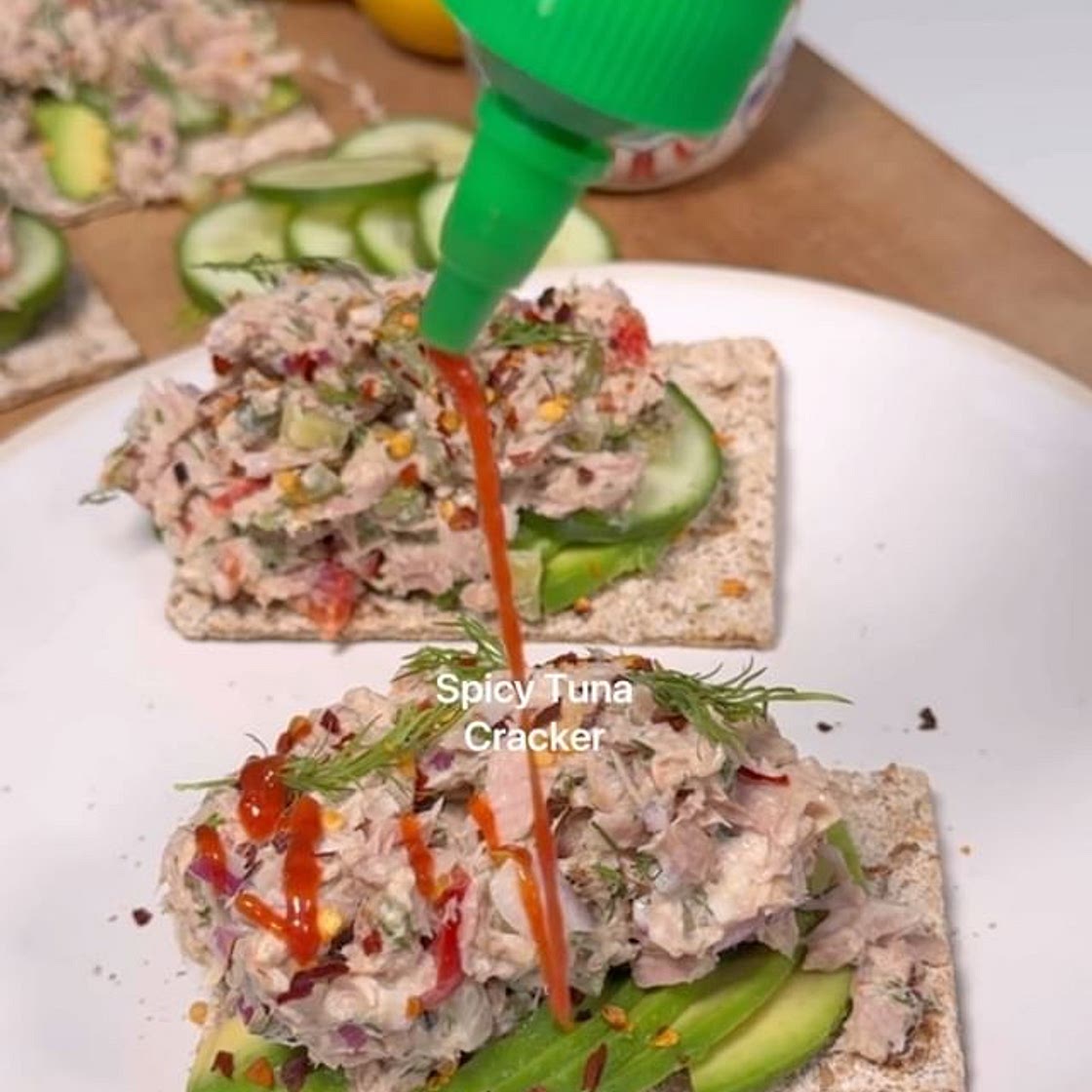 Spicy Tuna Crackers