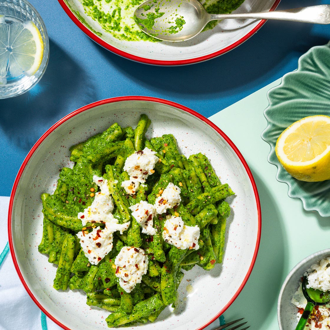 Cavolo Nero Pasta with Ricotta and Chilli