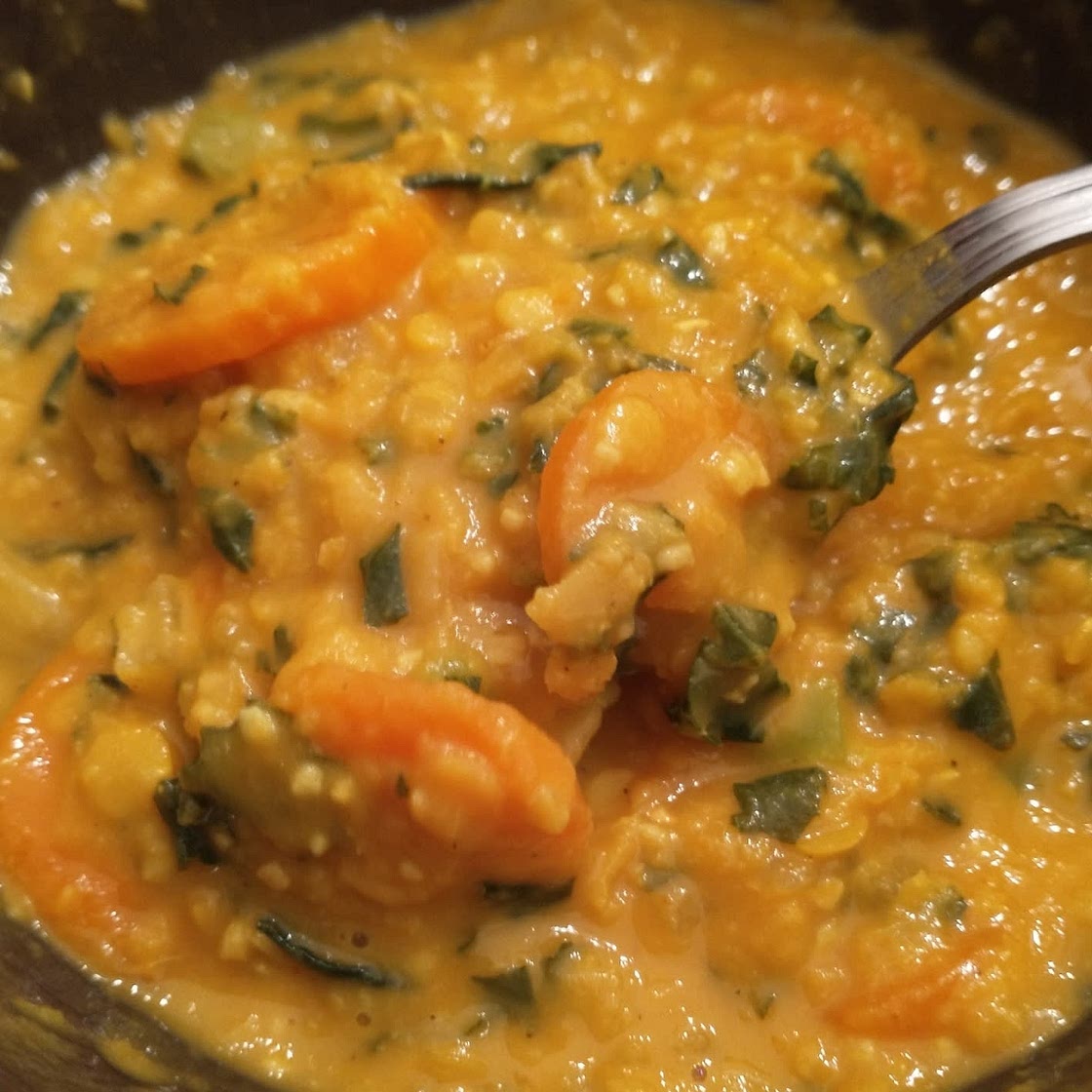 Slow Cooker Golden Lentil Soup (Vegan)