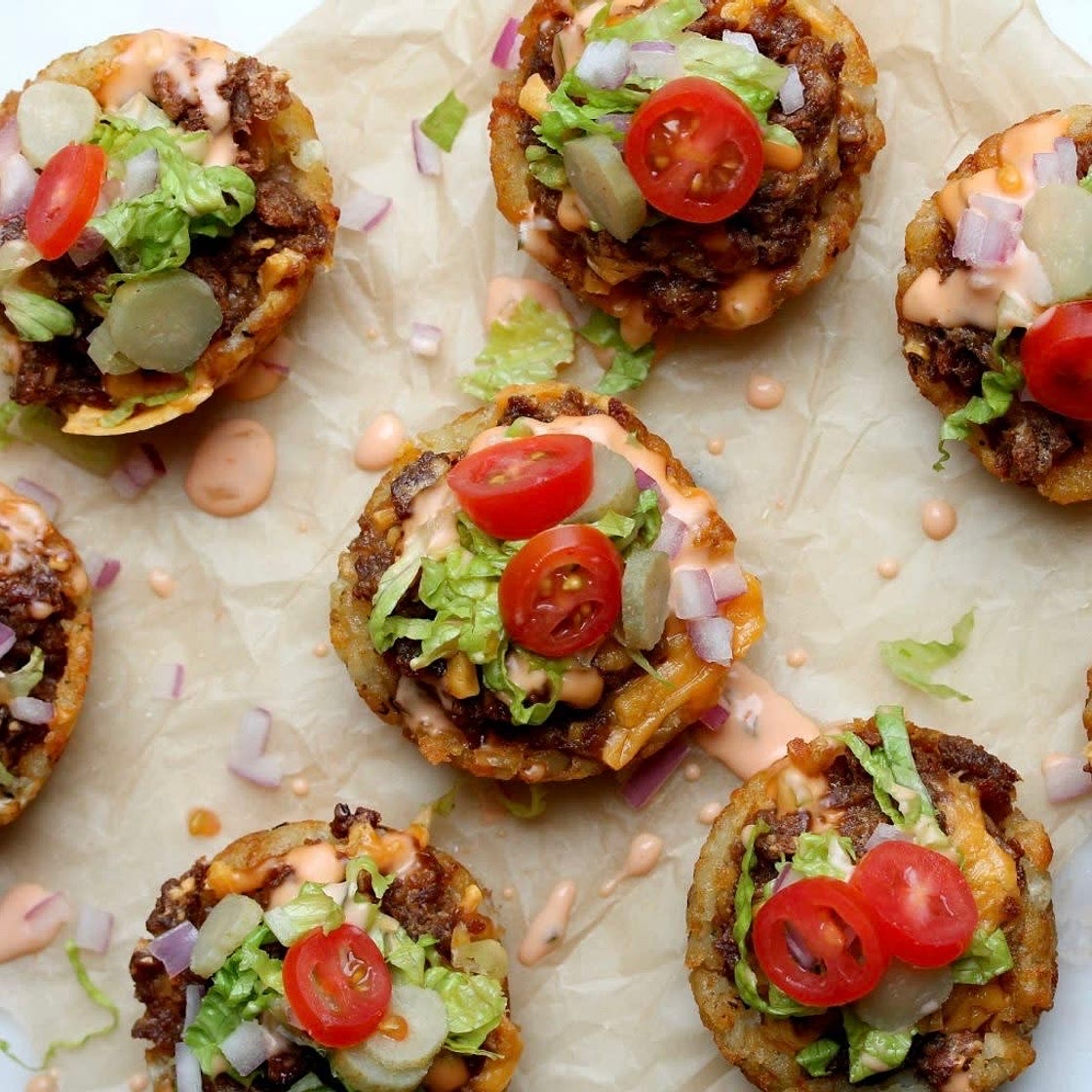Cheeseburger Tater Tot Bites 