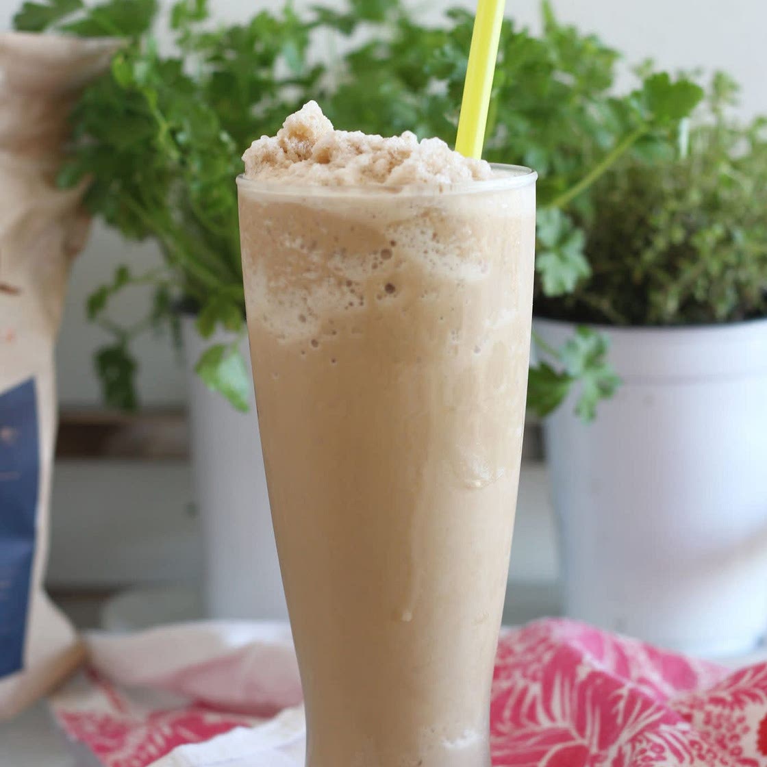 Grandmas Caramel  Butterscotch Coffee Turned into a milkshake