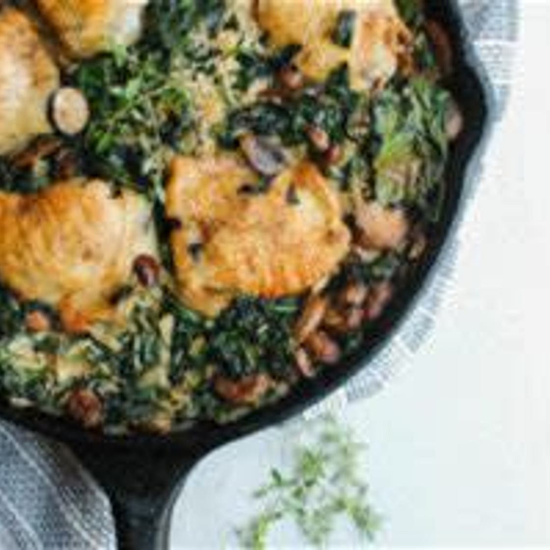 Chicken, Spinach and Brown Rice, Rice Toppings