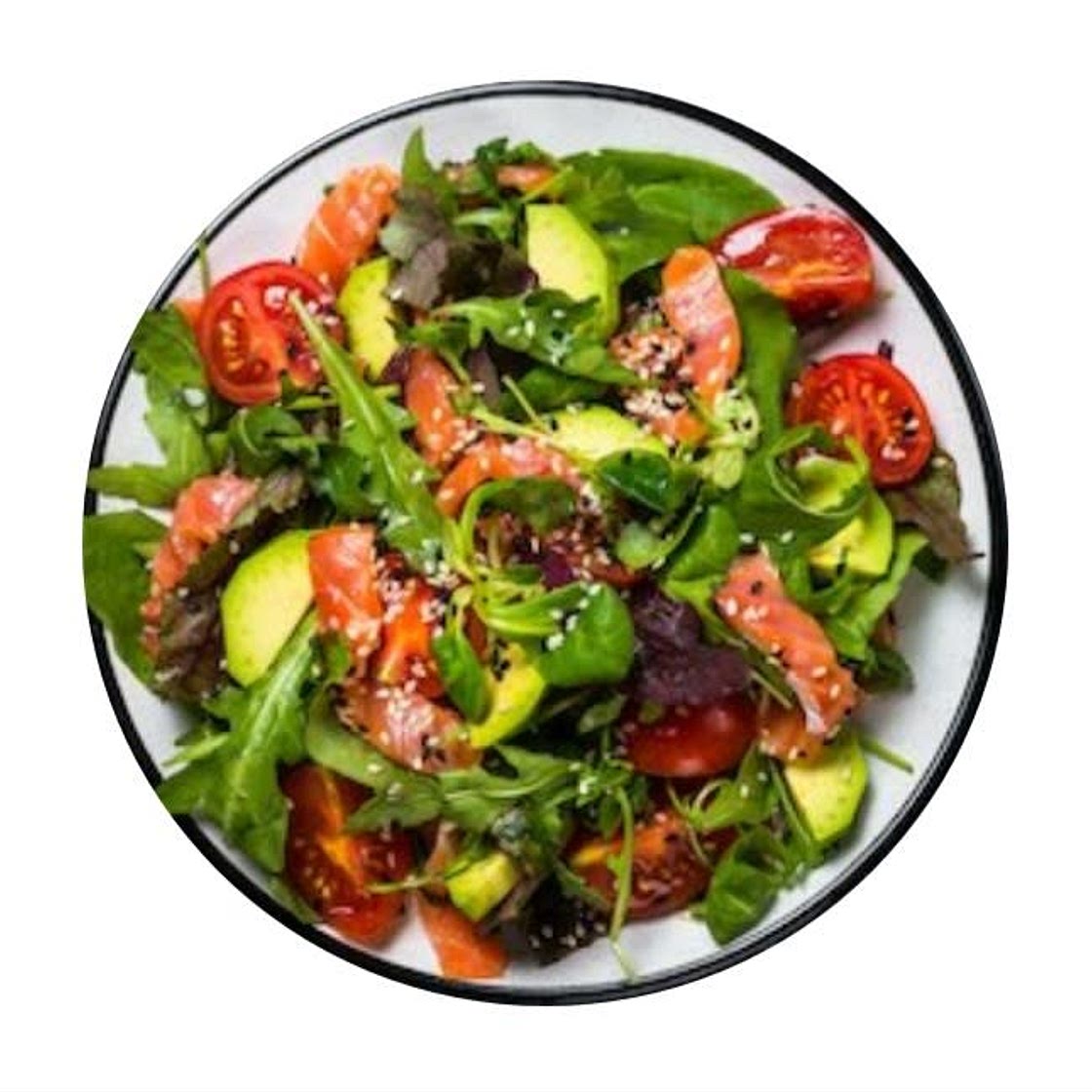 Avocado salmon salad