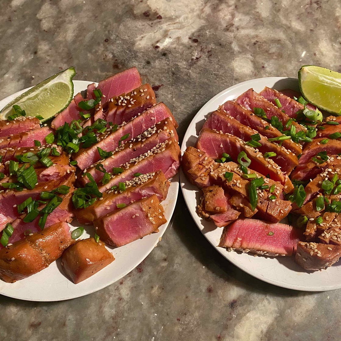 Six-Minute Seared Ahi Tuna Steaks