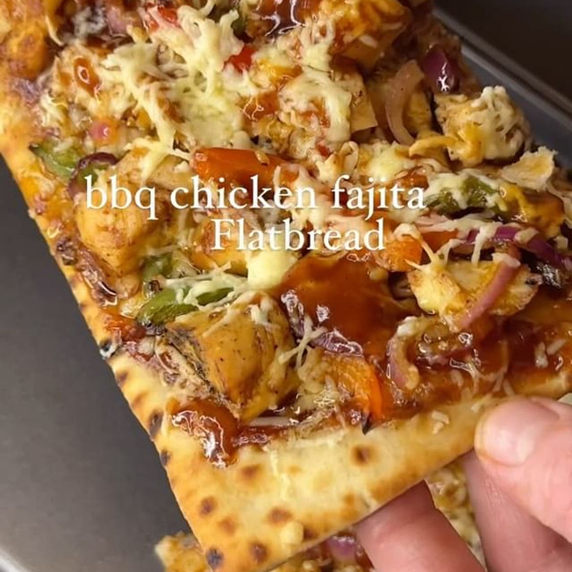 BBQ Chicken Fajita Flatbread