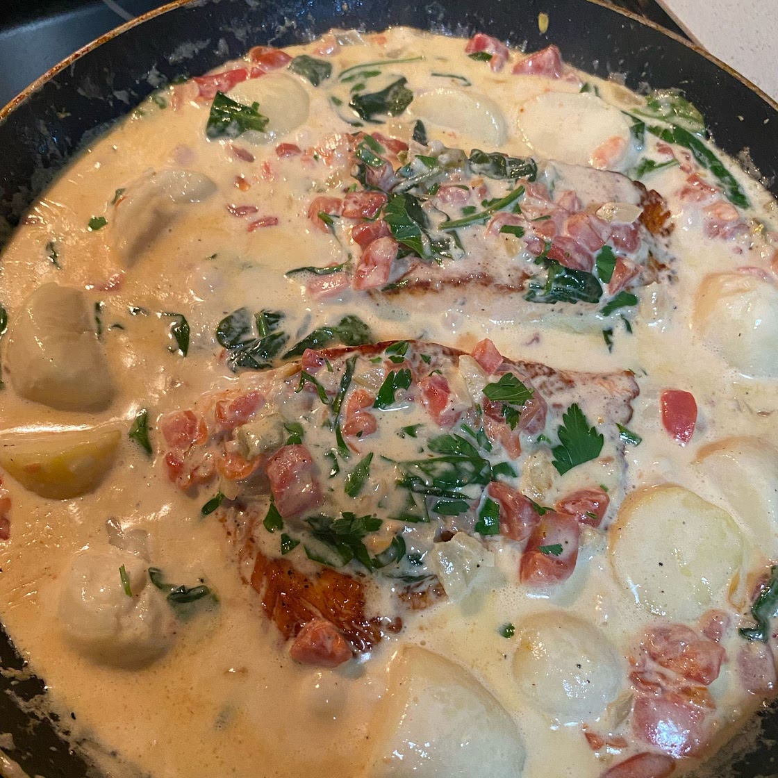 Creamy Garlic Butter Tuscan Salmon