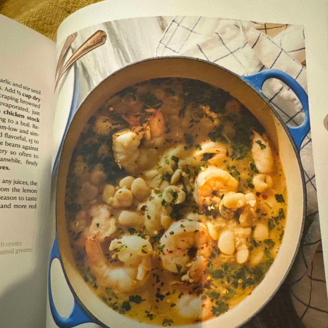 White bean scampi stew