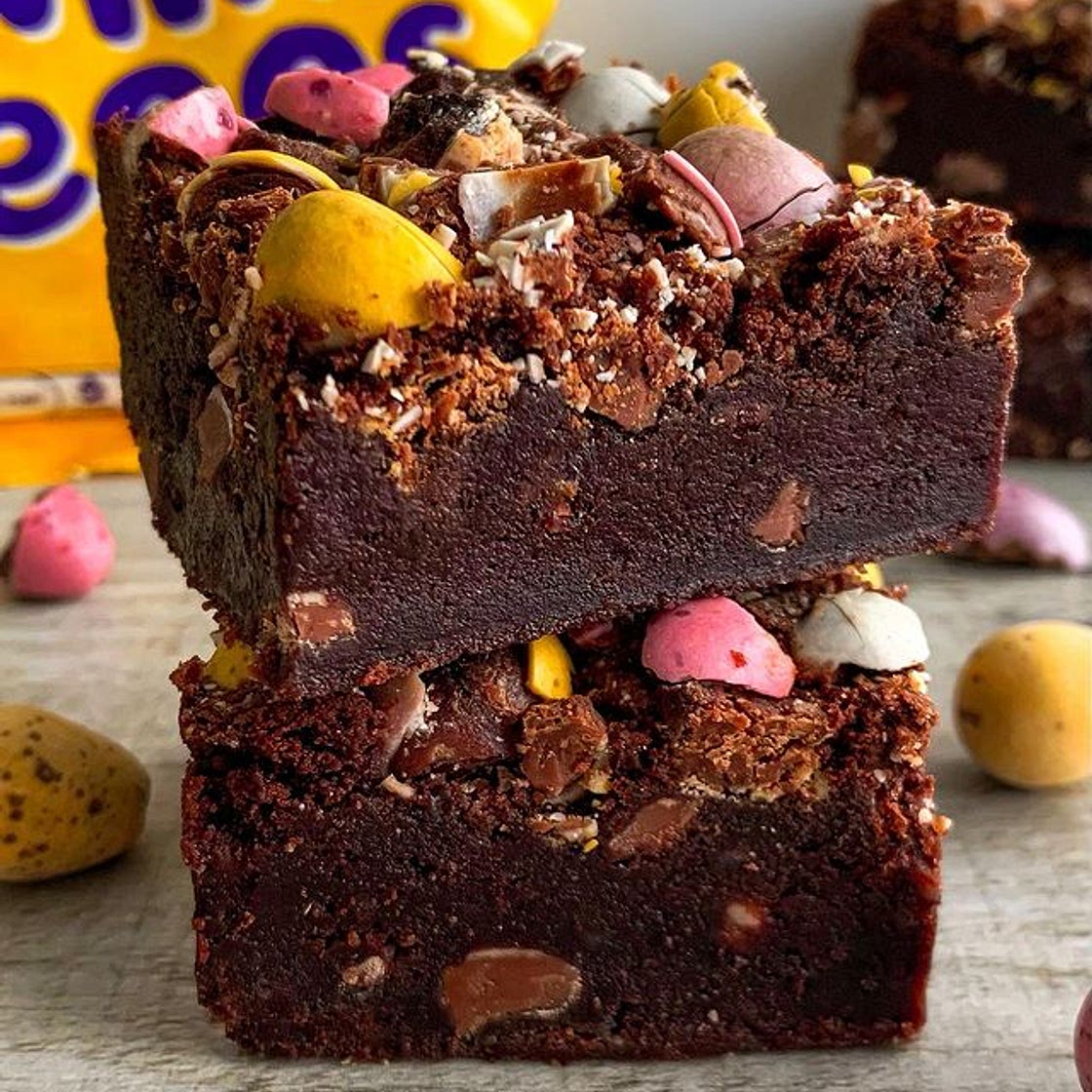 Mini Egg Brownies