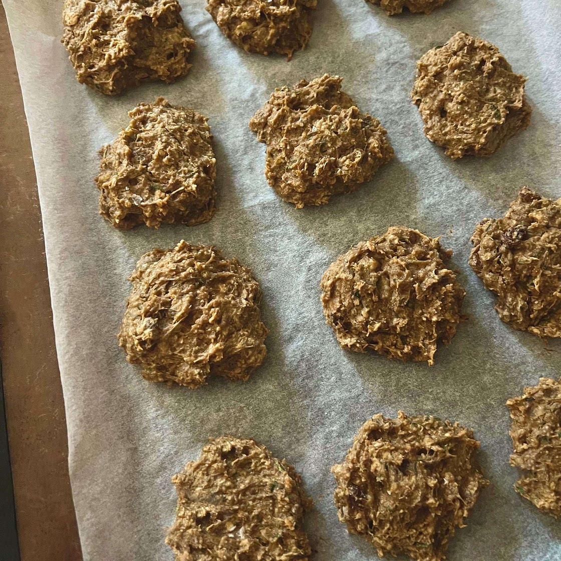 Vegan Chocolate Chip Zucchini Breakfast Cookies