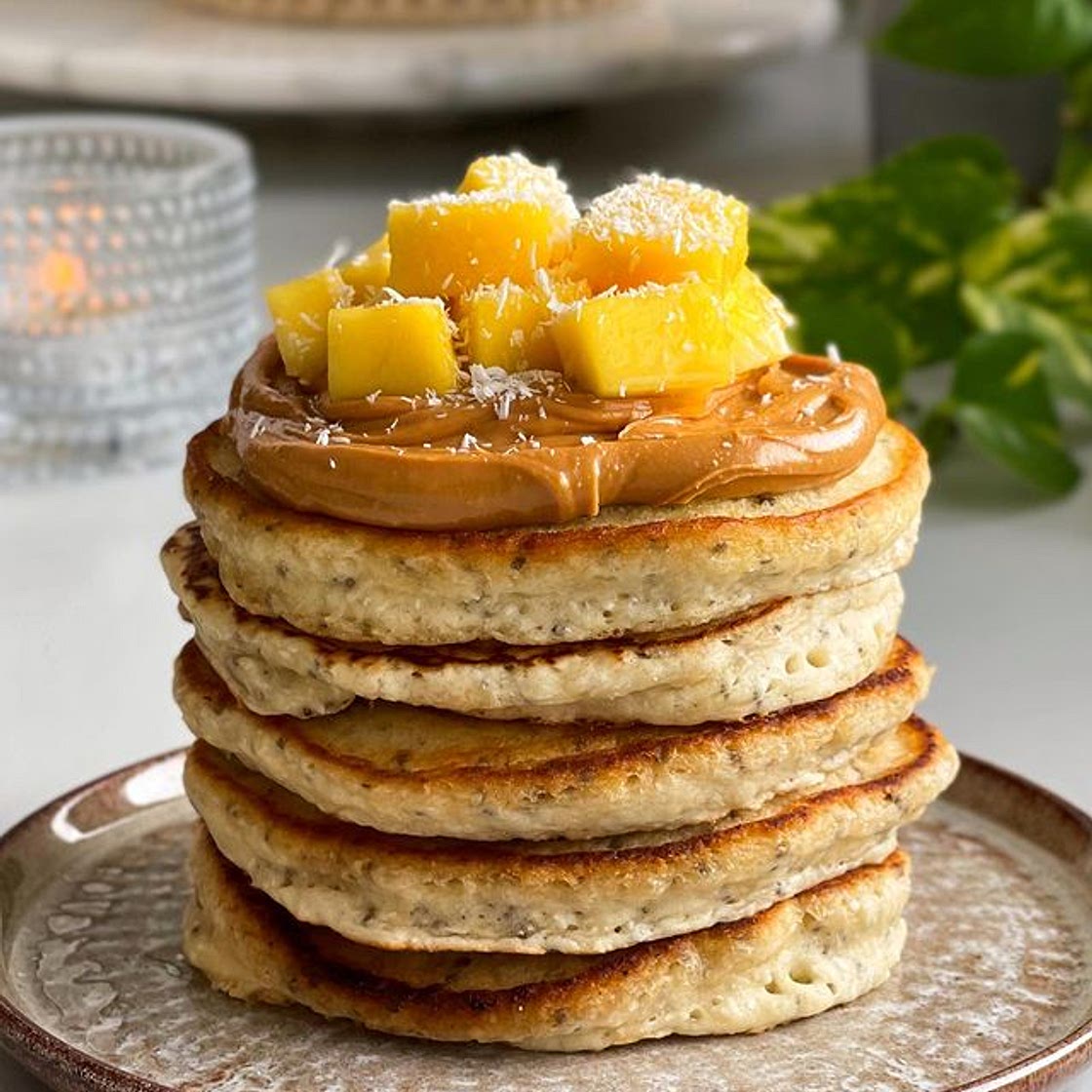 🥞🥥Fluffy coconut pancakes🥥🥞