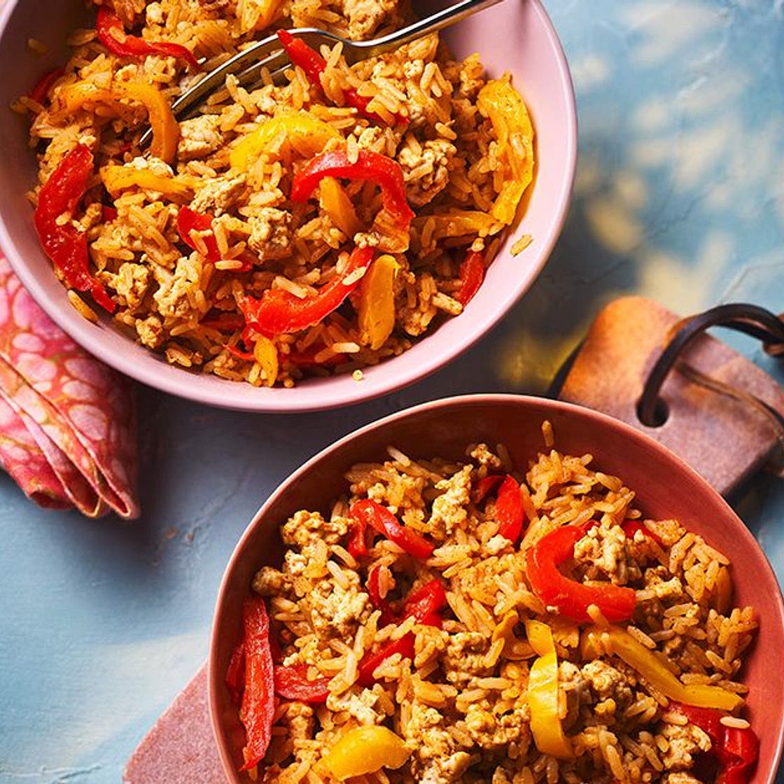 Mexican turkey rice bowls