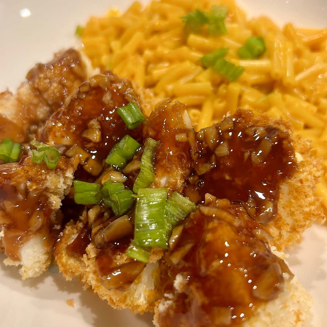 Honey Garlic Baked Cauliflower