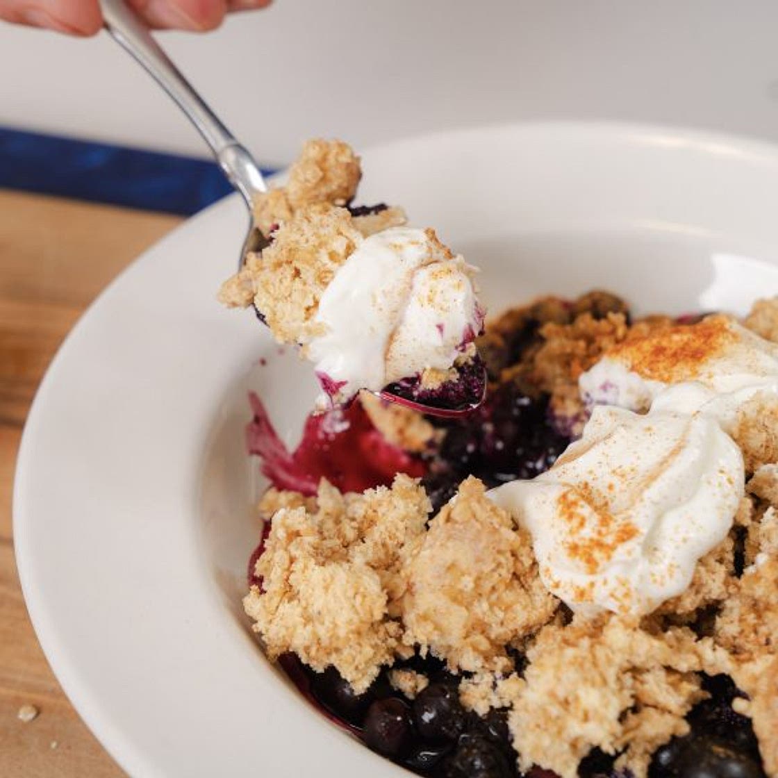 5 Minute Blueberry Crisp - Andy's East Coast Kitchen