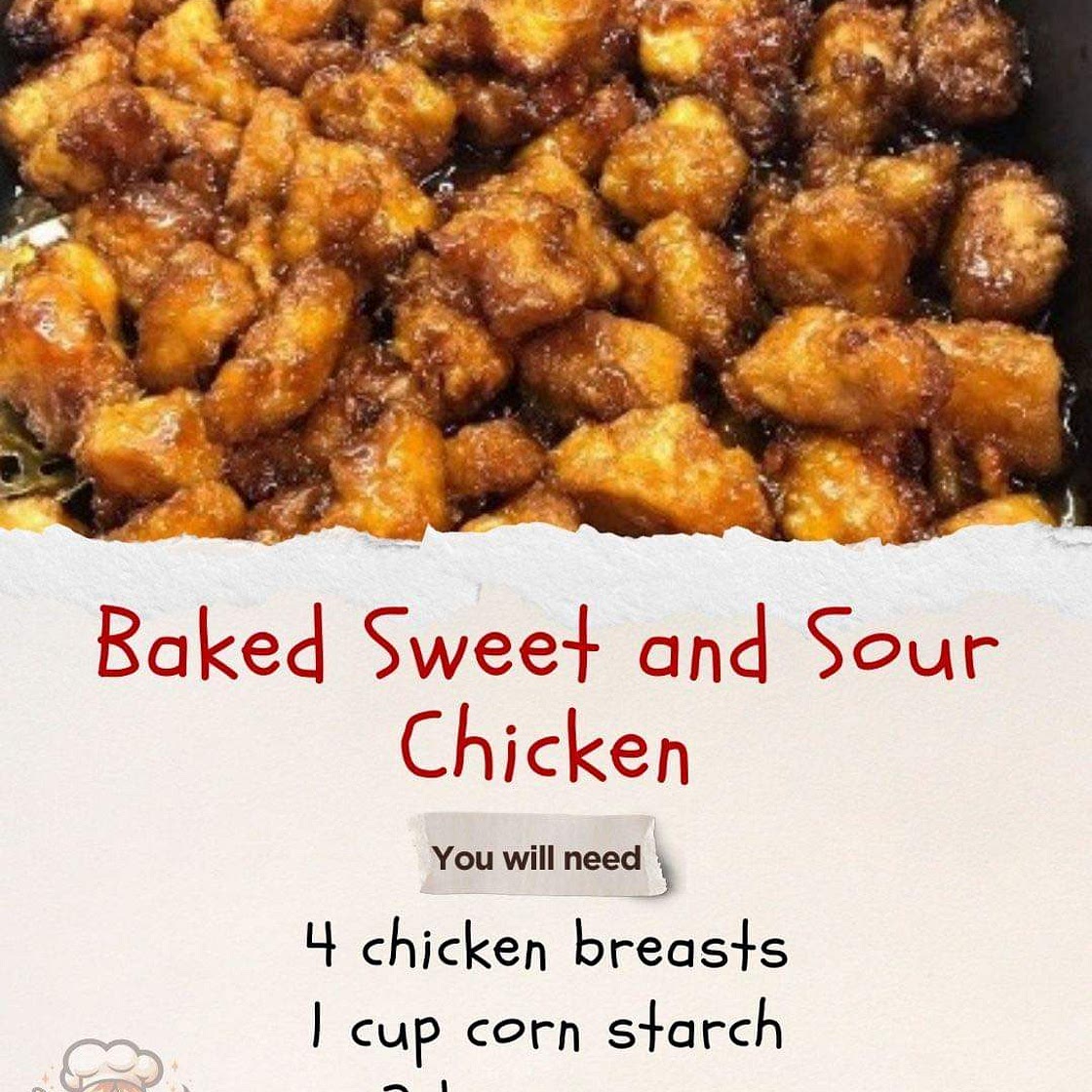 Baked Sweet and Sour Chicken