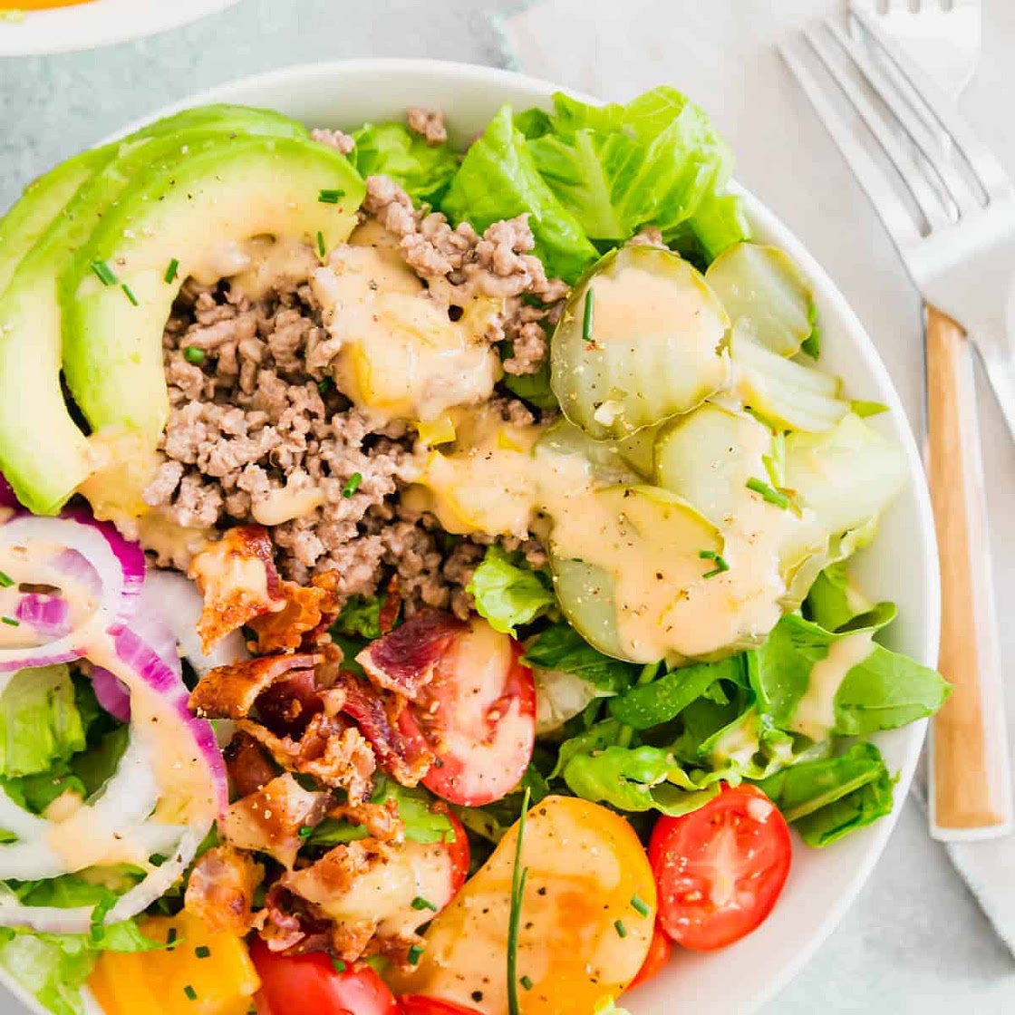 Burger In A Bowl