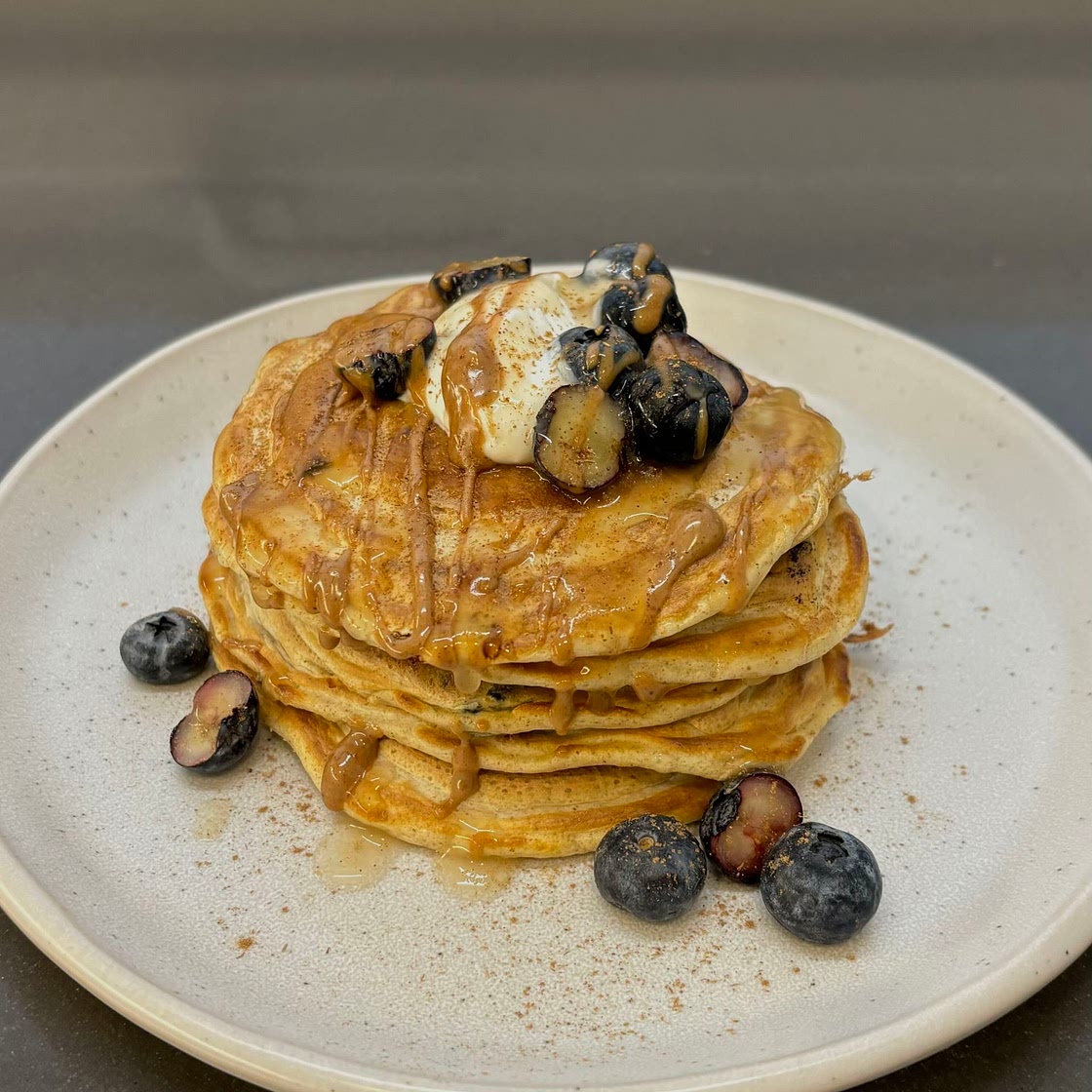 Blueberry pancakes