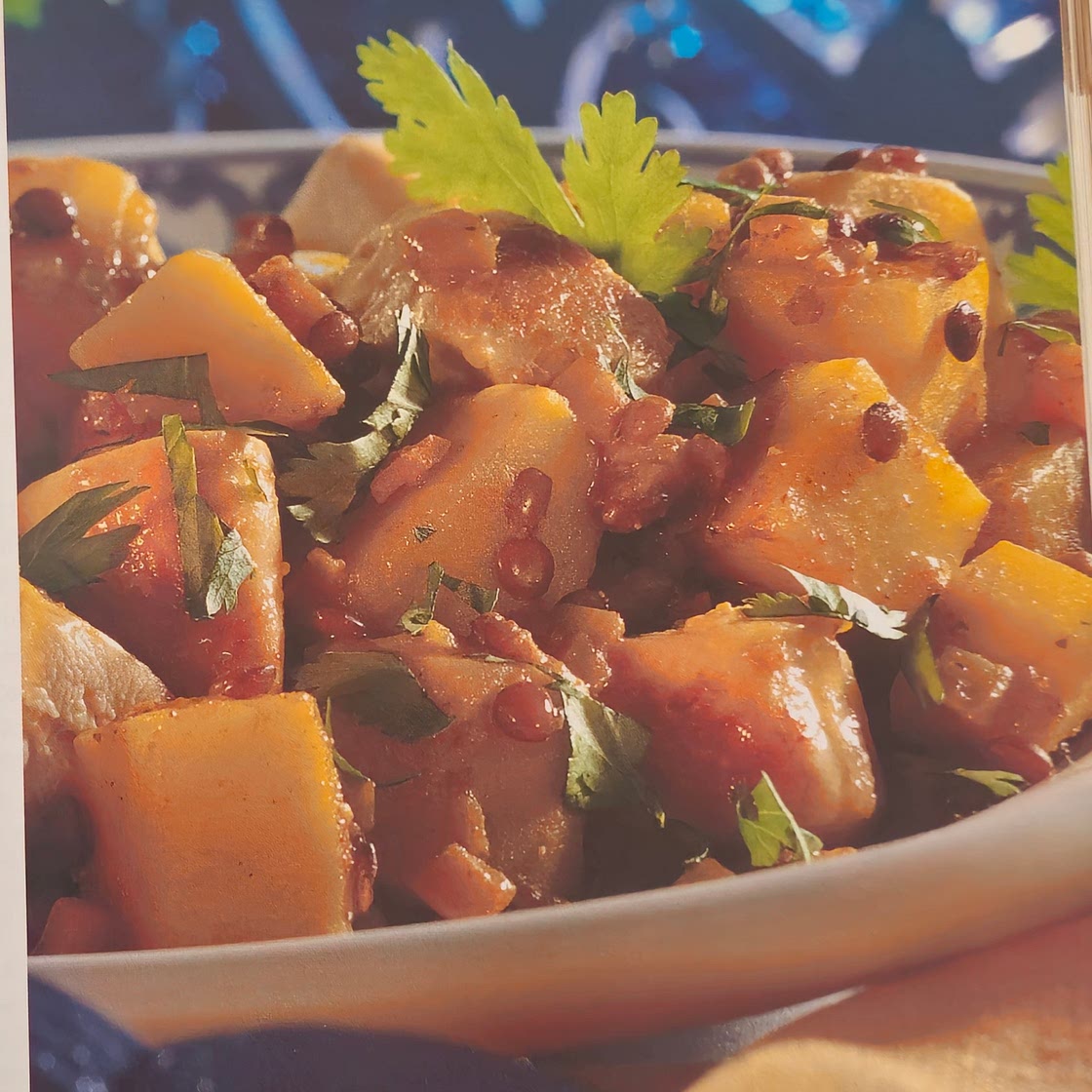 Würziger Kartoffeltopf
mit Linsen