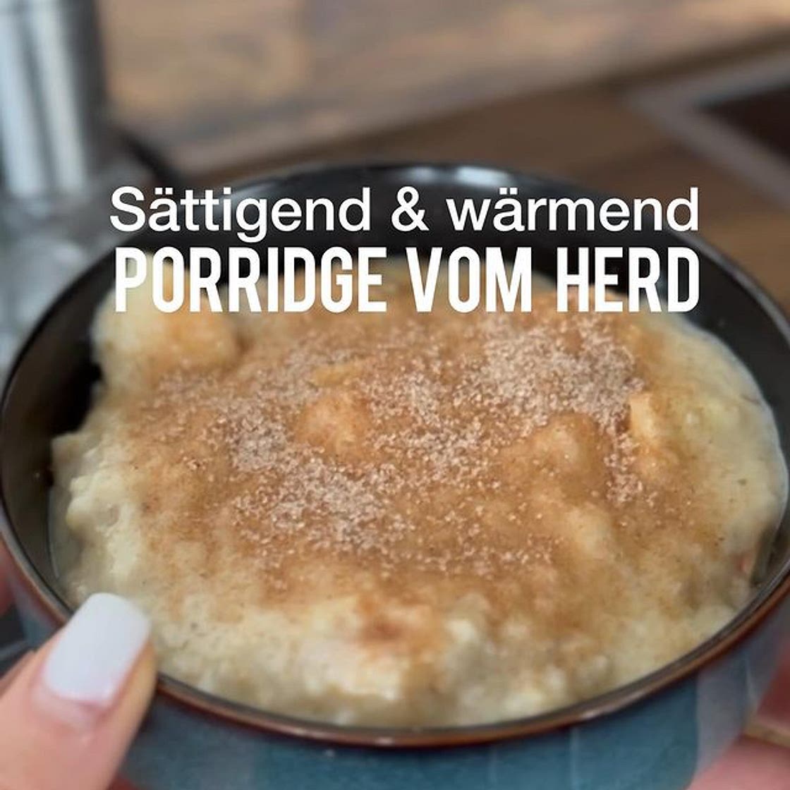 Porridge vom Herd