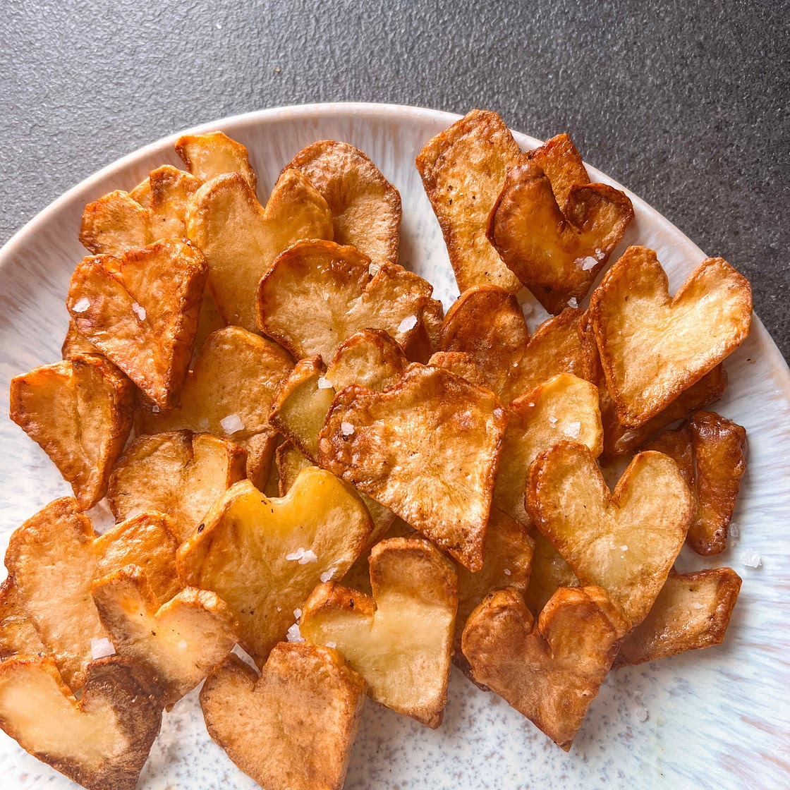 AIRFRY HEART POTATOES
