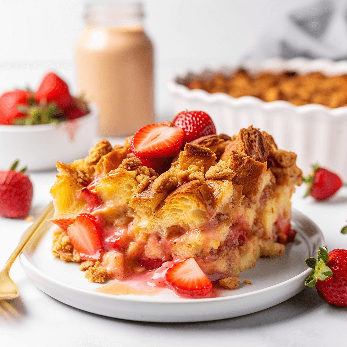 Sunrise Strawberry French Toast Casserole