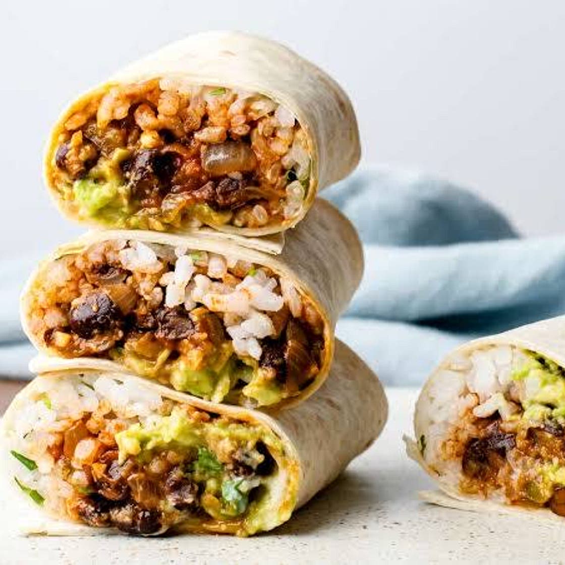 Mexican burritos/nachos