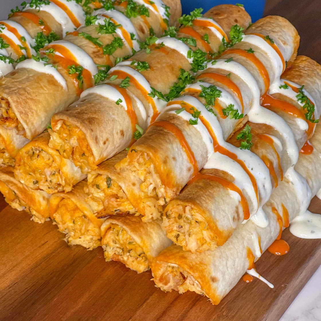 Buffalo Chicken Taquitos 