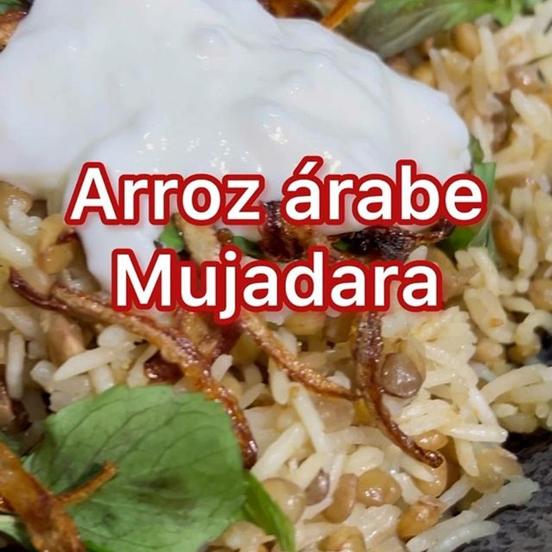 Arroz árabe Mujadara