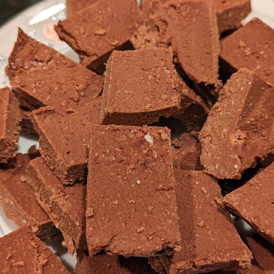 Coconut Chocolate Fudge Squares
