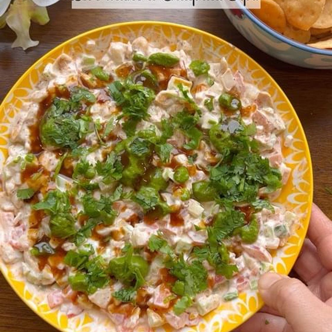 Creamy Kachumbar & Corn Chaat & Palak paneer & Avocado Cilantro 