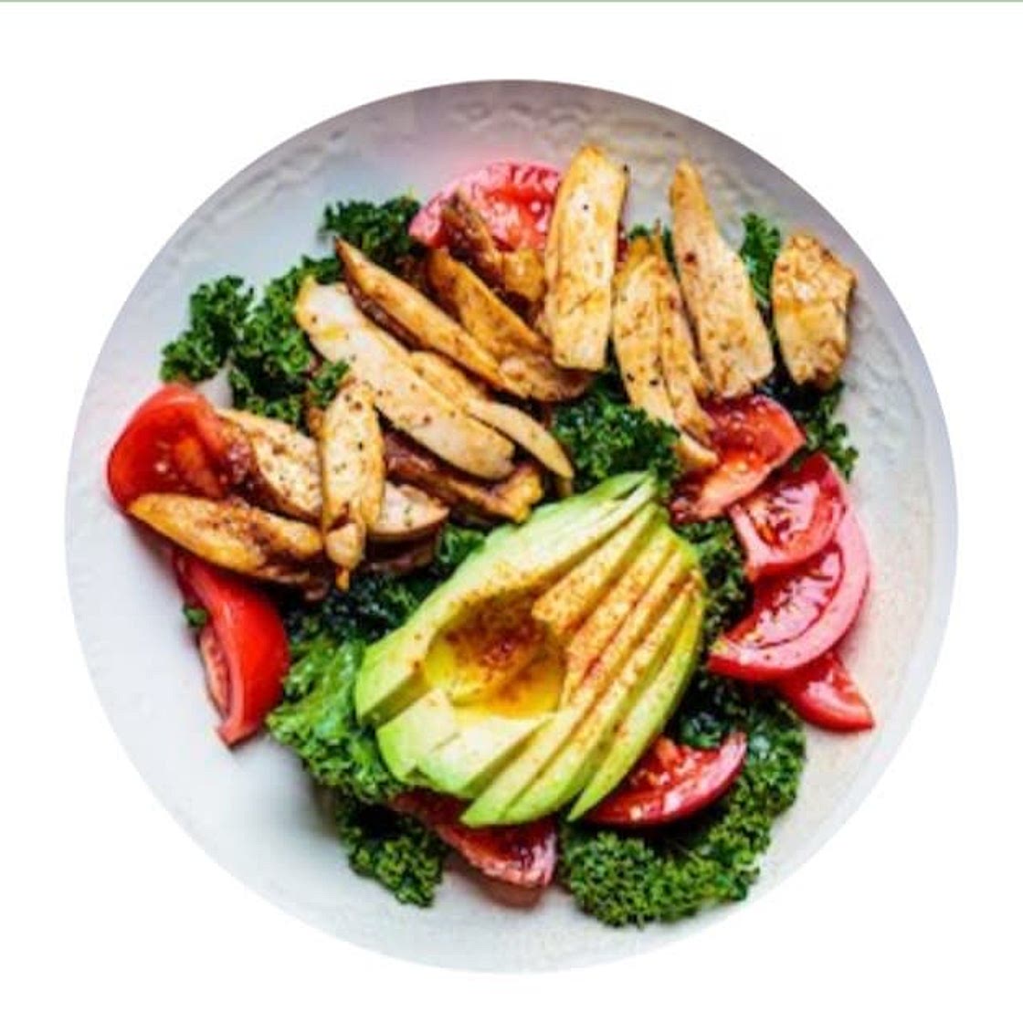 Kale and chicken salad