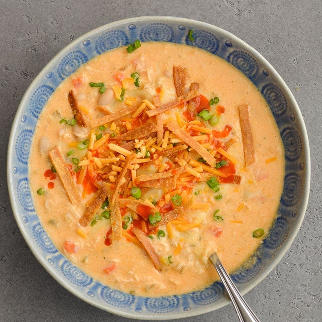 Slow Cooker Buffalo Chicken Chili