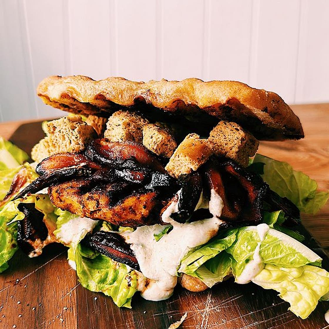 TOFU “CHICKEN” CEASAR SANDWICH 🥪