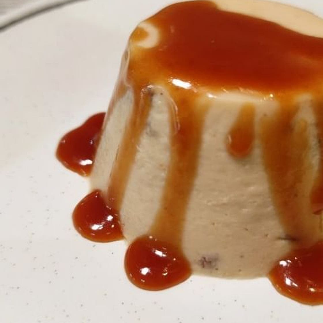 Pannacotta de turrón con salsa de caramelo 🍮🎄