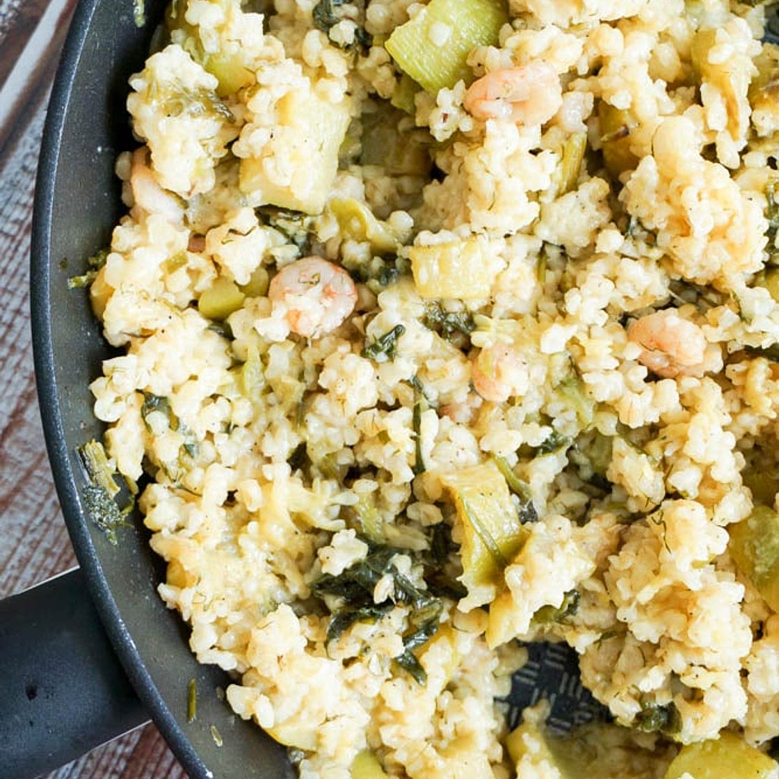Shrimp and Zucchini Bulgur Recipe