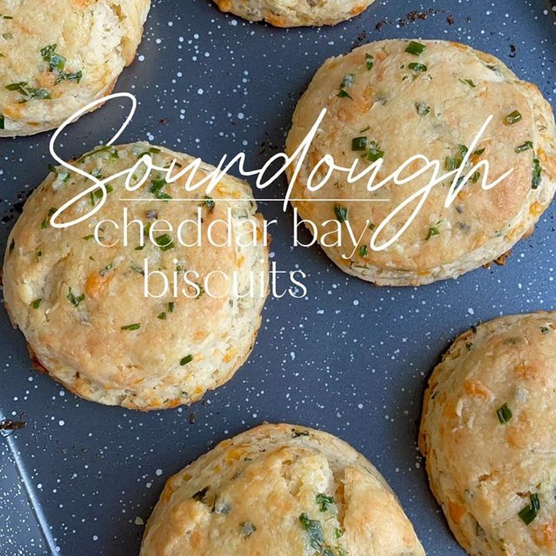 Sourdough Cheddar Bay Biscuits