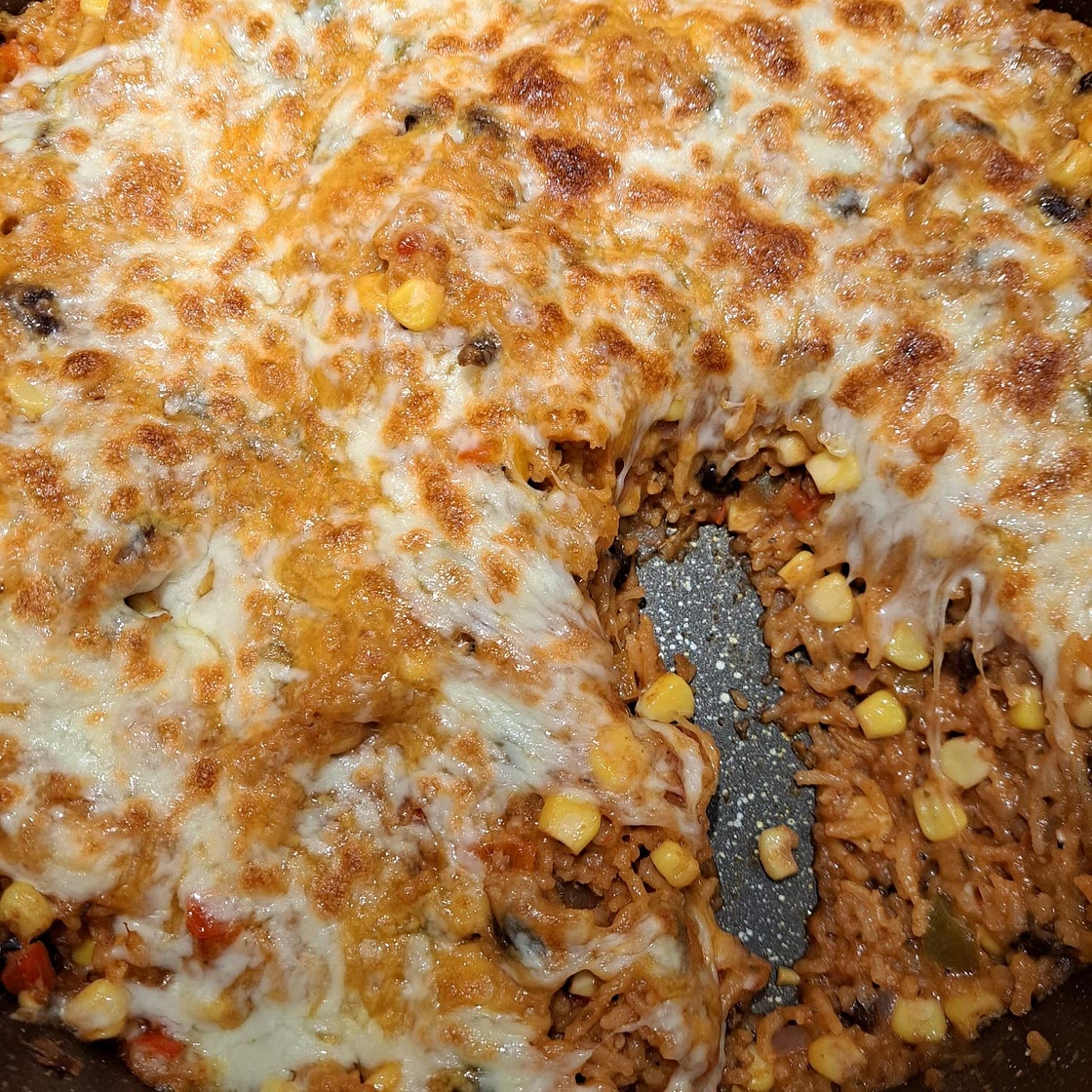One Skillet Mexican Rice Casserole