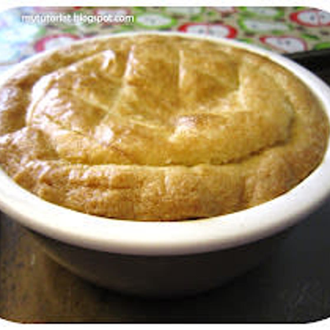 Baked Tapioca Pudding With Pineapple Bun Crust
