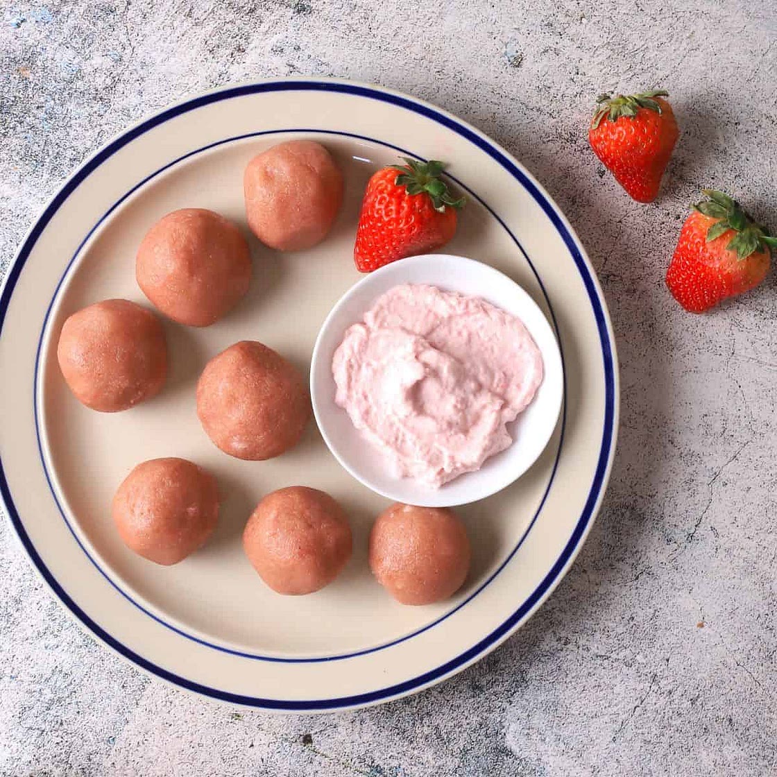 Strawberry Protein Bliss Balls